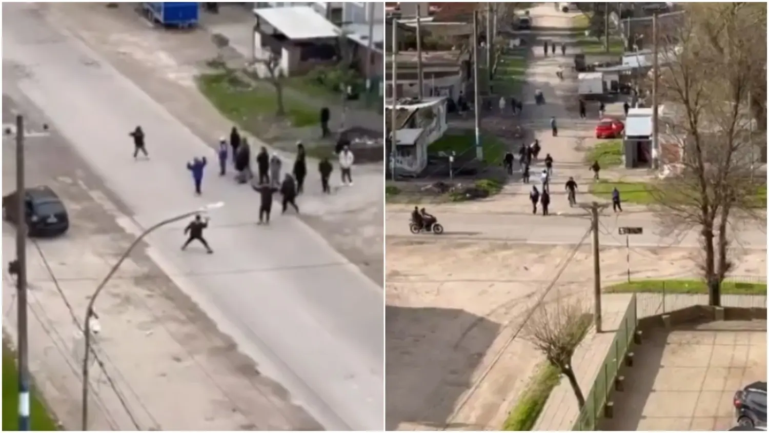 Descontrol en Mar del Plata con una turba que roba y ataca todo a su paso en Villa La Palangana: imágenes impactantes