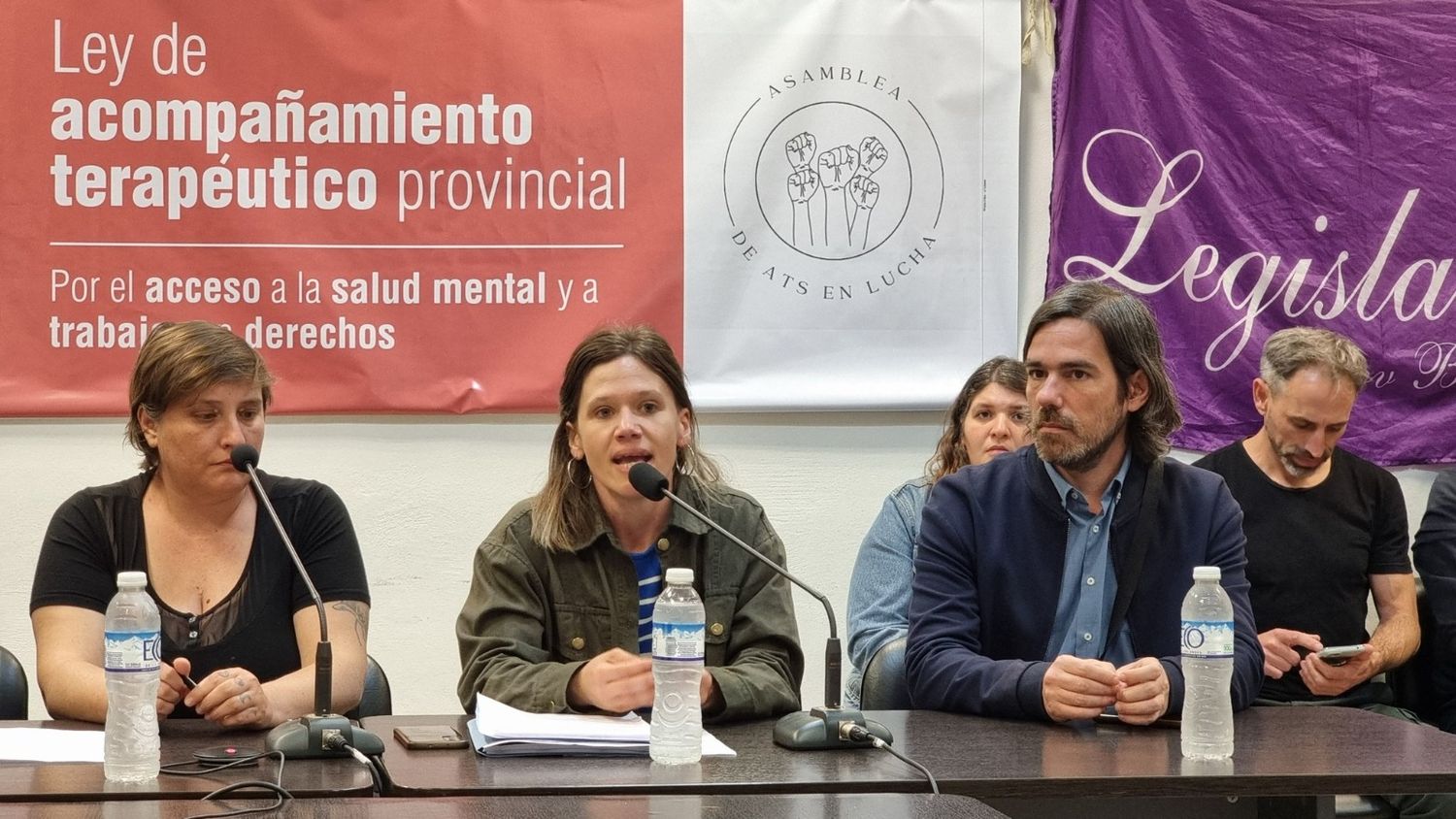 Del Caño participó de una audiencia pública en el Anexo de la Cámara de Diputados bonaerense.