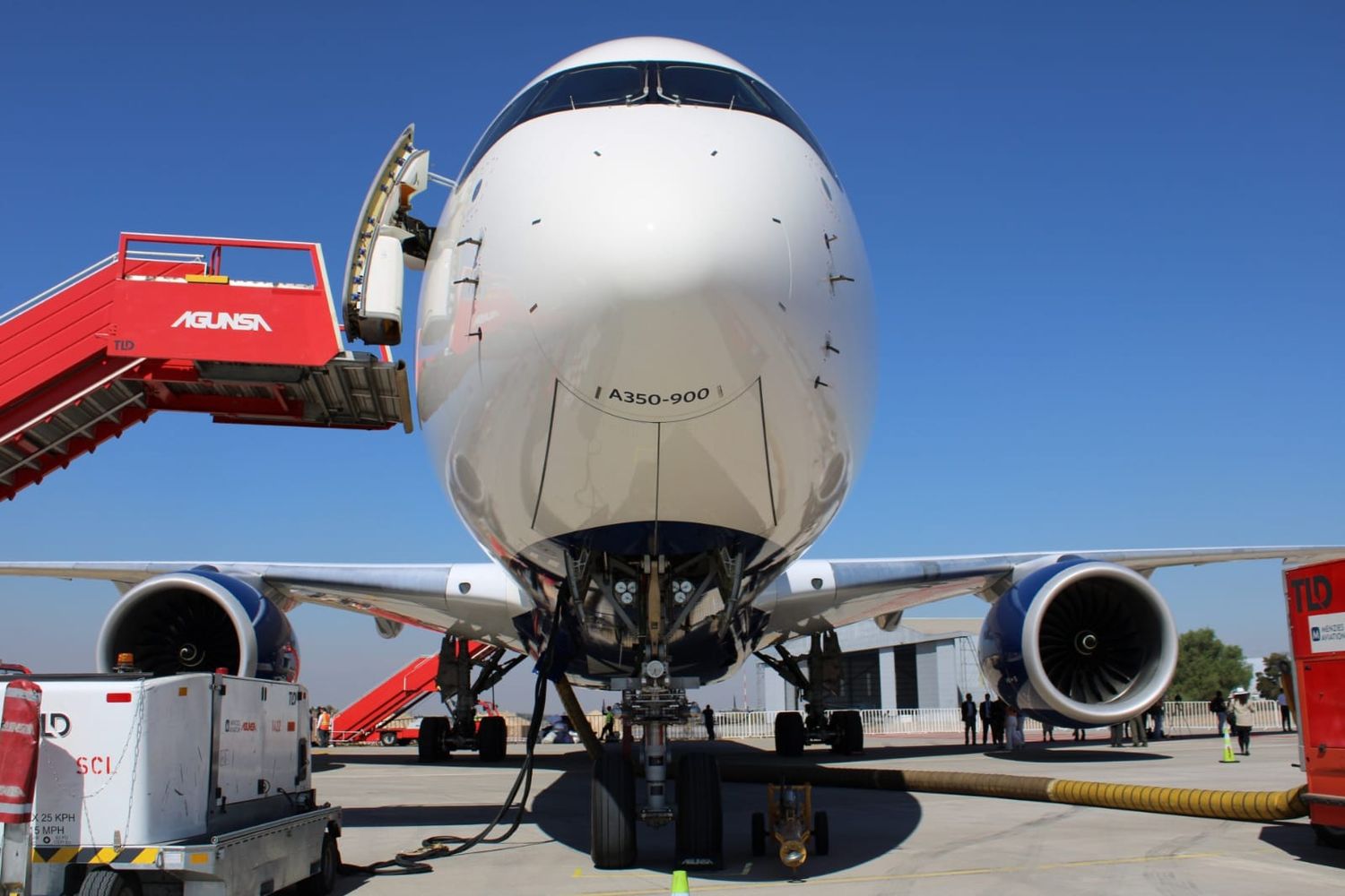 Conociendo el Airbus A350 de Delta en FIDAE 2024