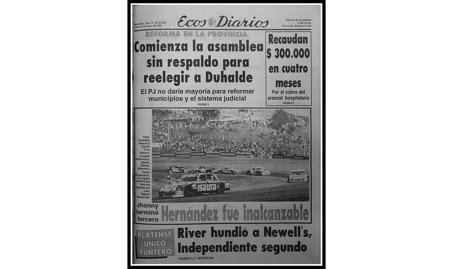 Lunes 16 de mayo de 1994