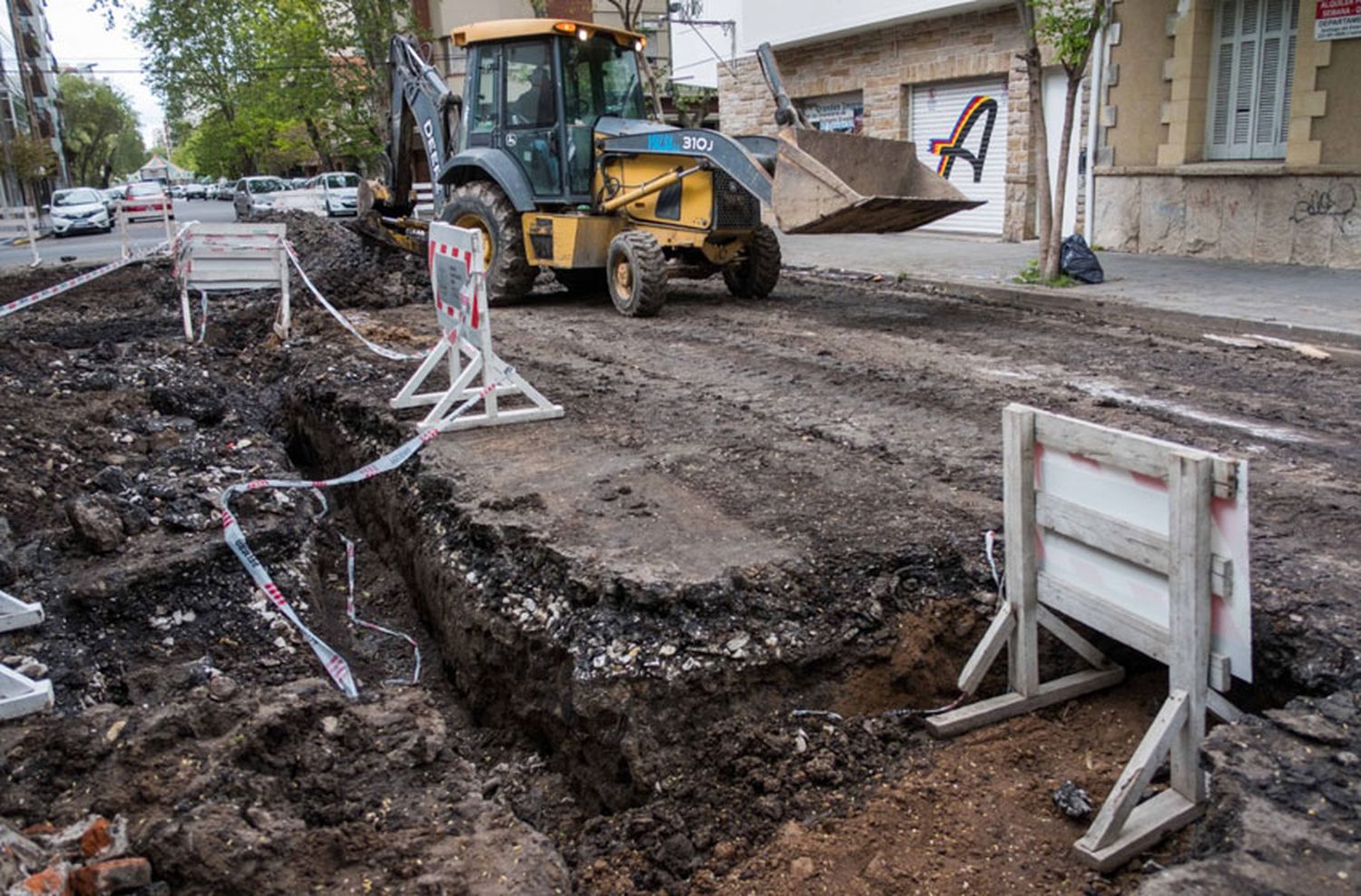 Intensos trabajos en las calles del micro y macro centro