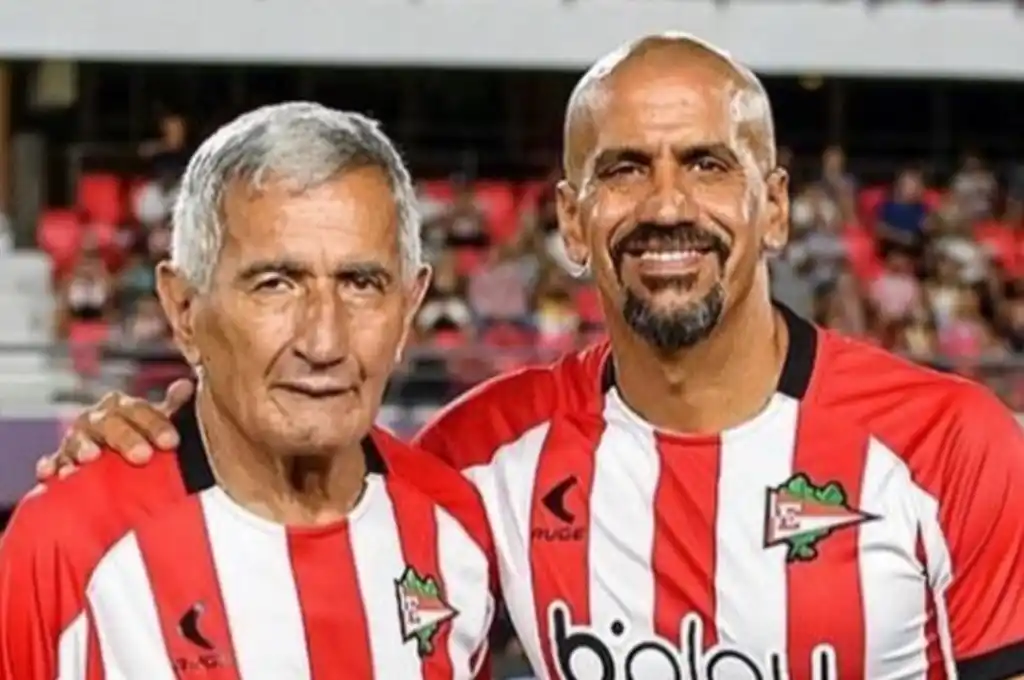 Juan Ramón Verón y su hijo