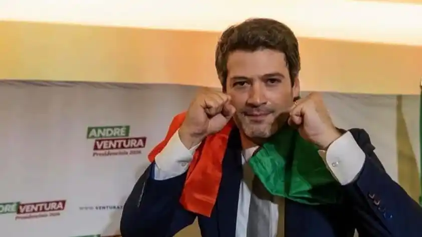 Por la presidencia. André Ventura, del partido de extrema derecha Chega! Instagram.