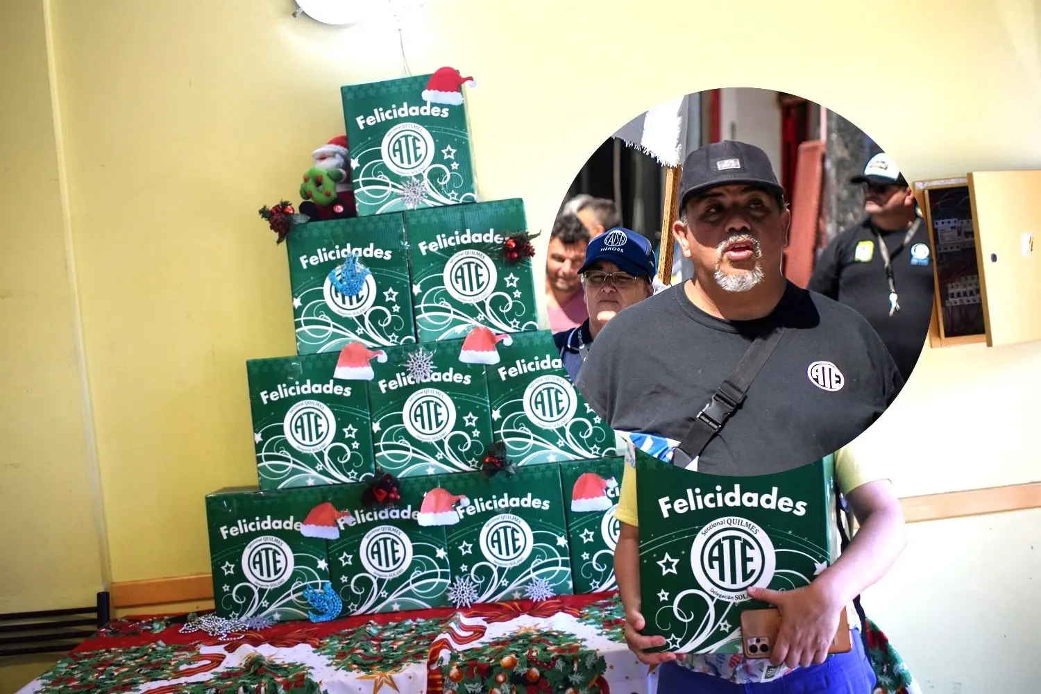 Gustavo Gauna explicó a sus afiliados por qué no pueden entregar cajas navideñas este año.
