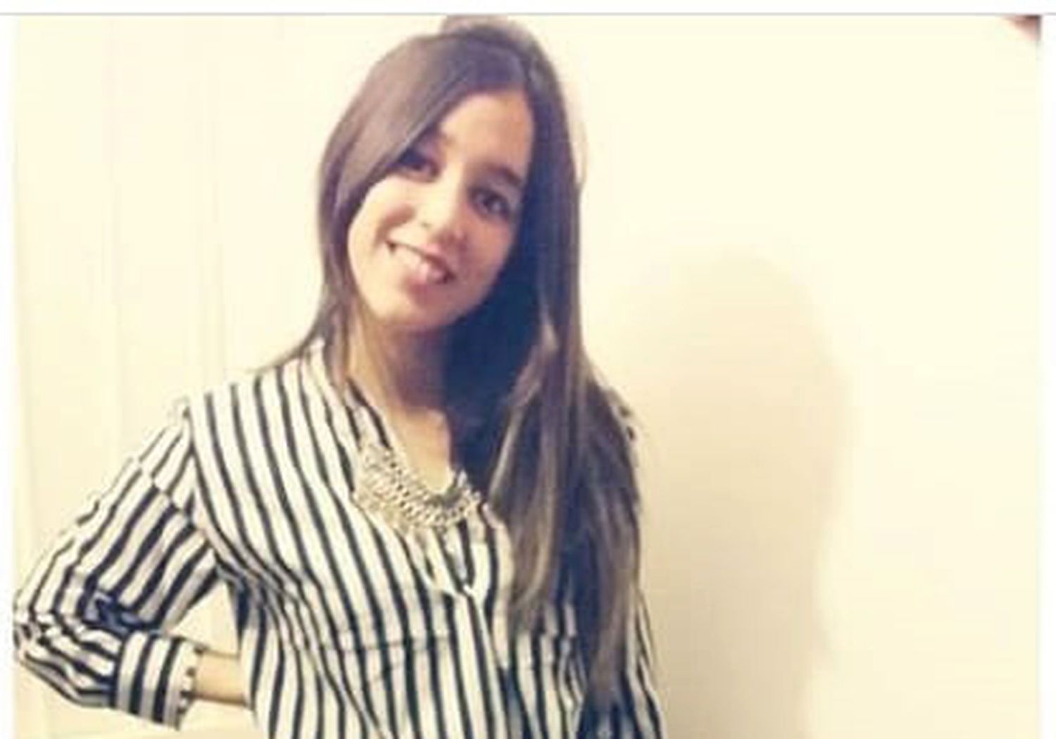 Eliana González, la estudiante de 21 años fallecida en 2018, en el Hospital Santamarina.