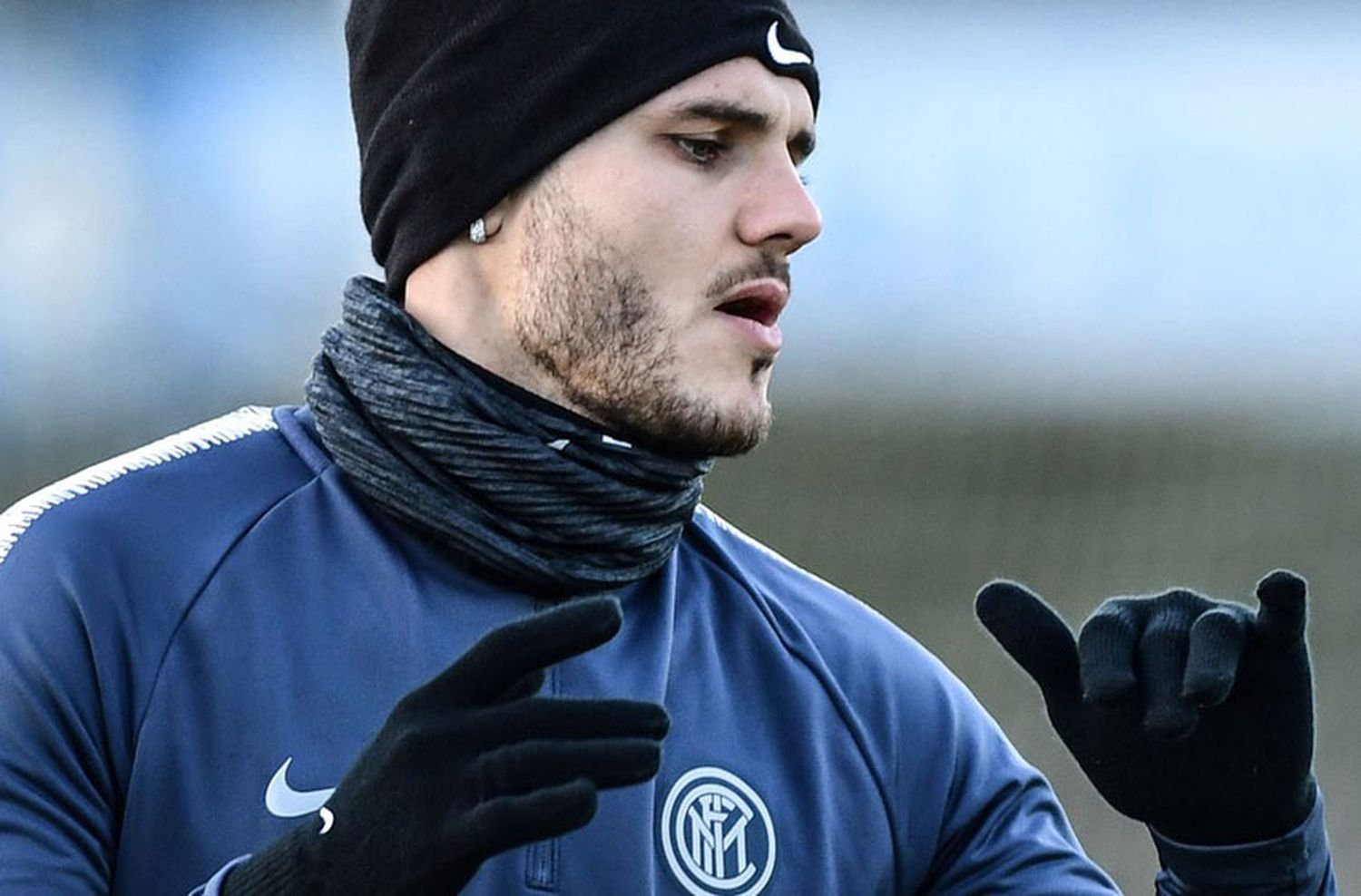 Icardi volvió a entrenar en el Inter