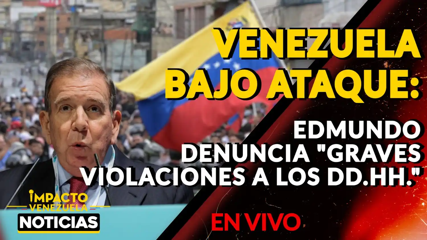 VENEZUELA BAJO ATAQUE: Edmundo González denuncia «graves violaciones a los DD.HH.» – VIDEO