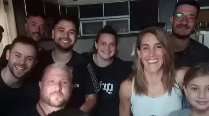 SOLEDAD CON LA MAESTRA QUE LA RESCATÓ