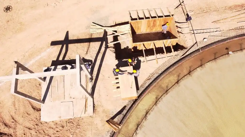 Avanza la obra de la Planta de tratamiento de líquidos cloacales