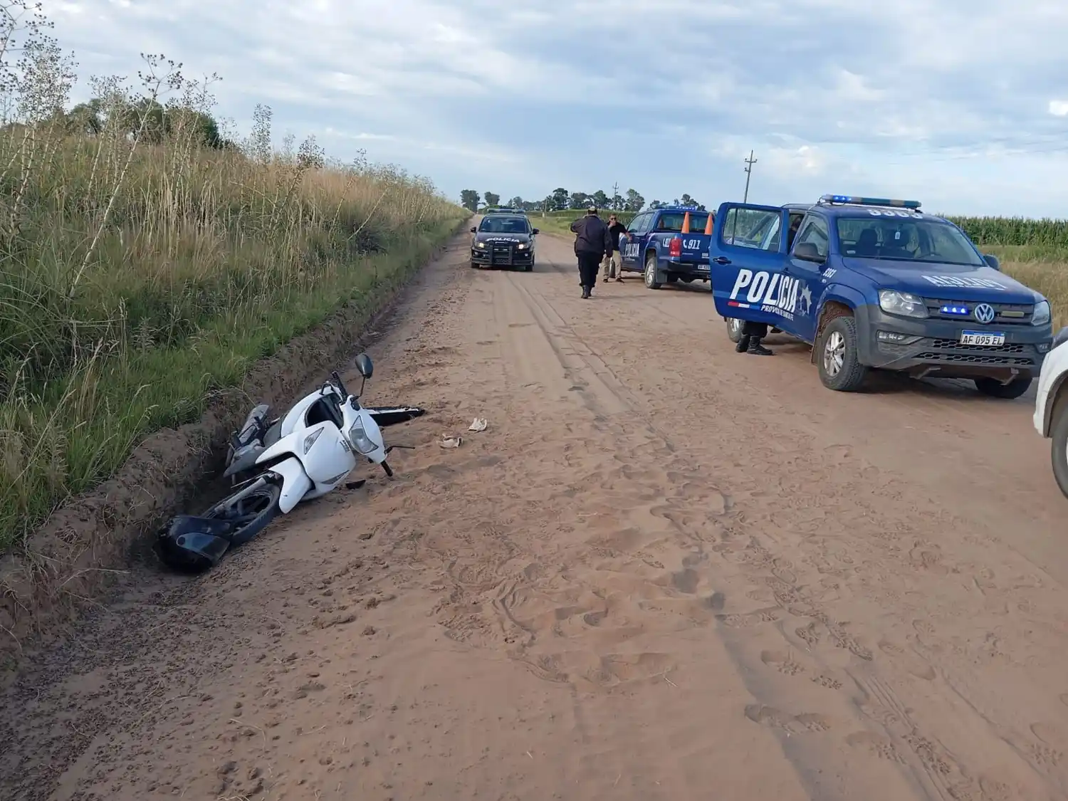 El ladrón fue detenido cuando escapaba con destino a San Eduardo.