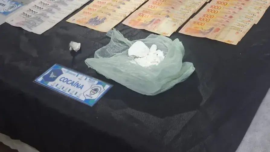 La cocaína secuestrada en un inmueble de Quequén durante un operativo policial