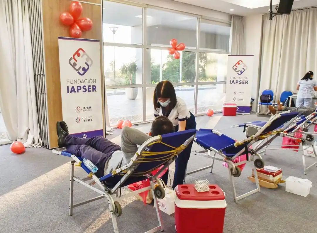 La Fundación Iapser se sumó al programa de Hemoterapia en una jornada de donación de sangre