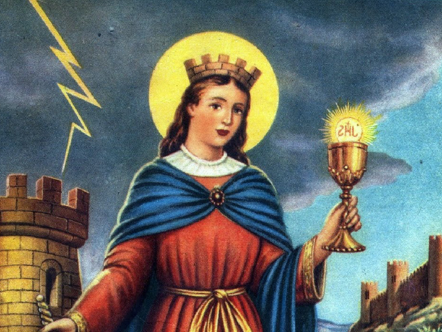 La Iglesia celebra a Santa Bárbara, a quien se invoca contra tormentas, truenos y rayos