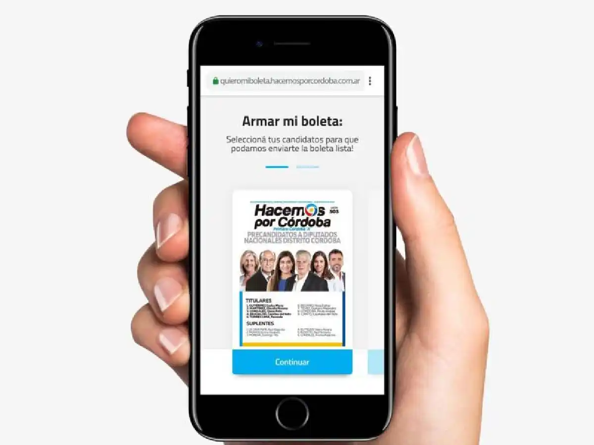 Hacemos por Córdoba dio de baja App para delivery de votos