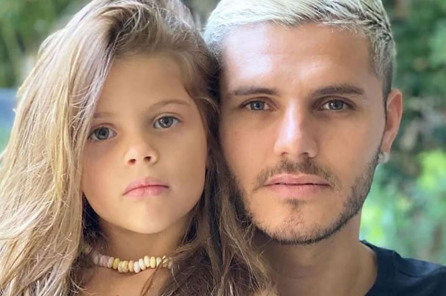 Mauro Icardi con su hija Francesca