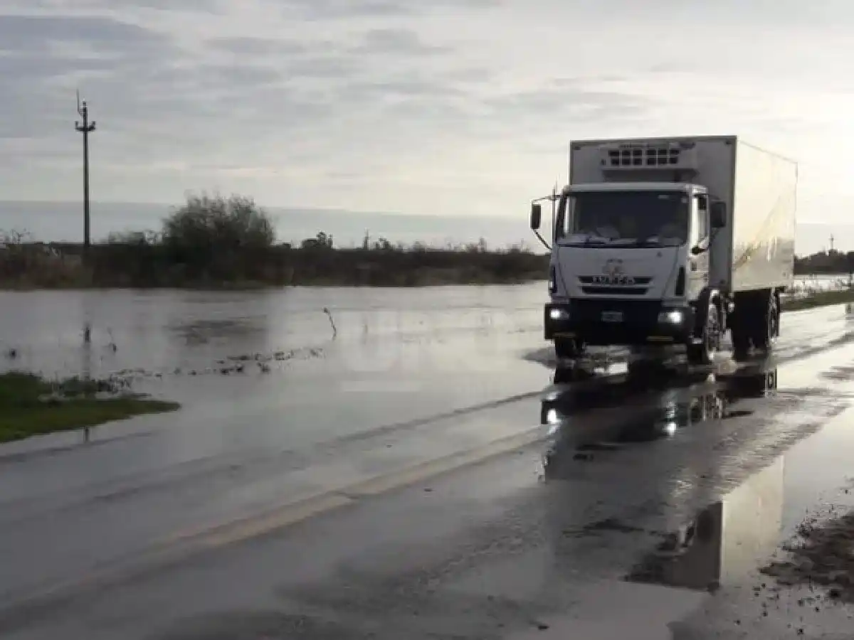 Desbordó el arroyo Los Padres y cortó la RN Nº 11 a la altura de Sauce Viejo