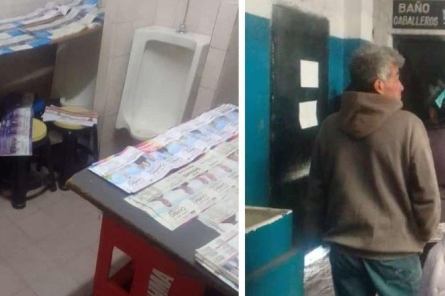 Insólito cuarto oscuro: en una escuela de los vecinos debieron votar en el baño