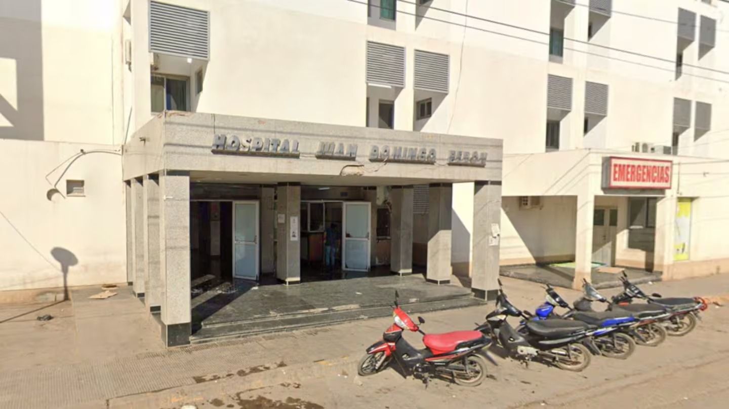 La nena es atendida en el Hospital Juan Domingo Perón de Tartagal.