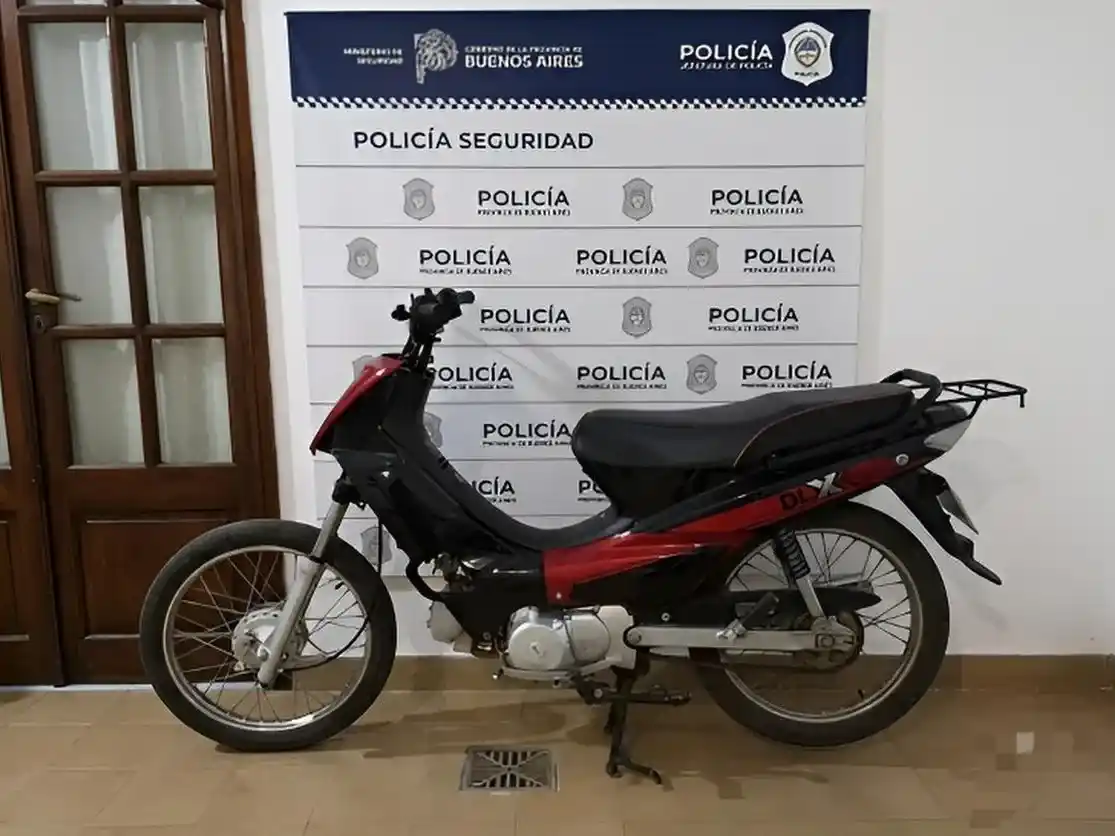 La moto fue secuestrada.