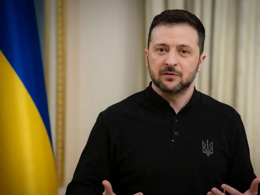 El presidente de Ucrania, Volodímir Zelenski.