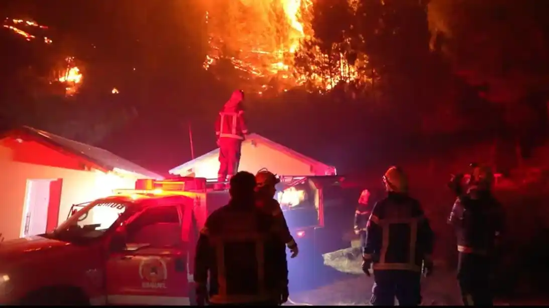 El incendio fue intencional, según la Fiscalía. Foto: Agencia NA (Gobierno de Chubut)