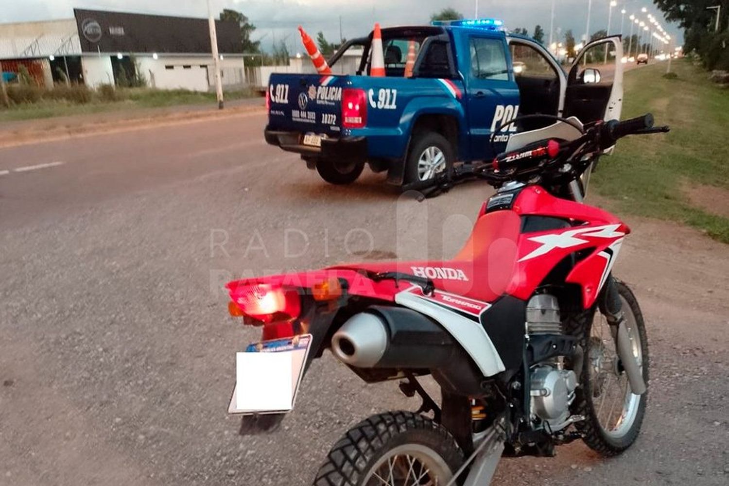 Un santafesino fue hasta Franck a robar una moto, pero no llegó muy lejos