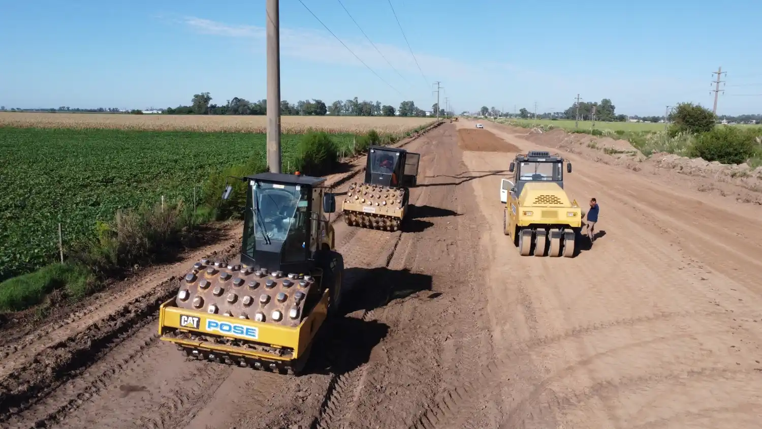 Las maquinas trabajan a pleno en la construcción de Circunvalación.