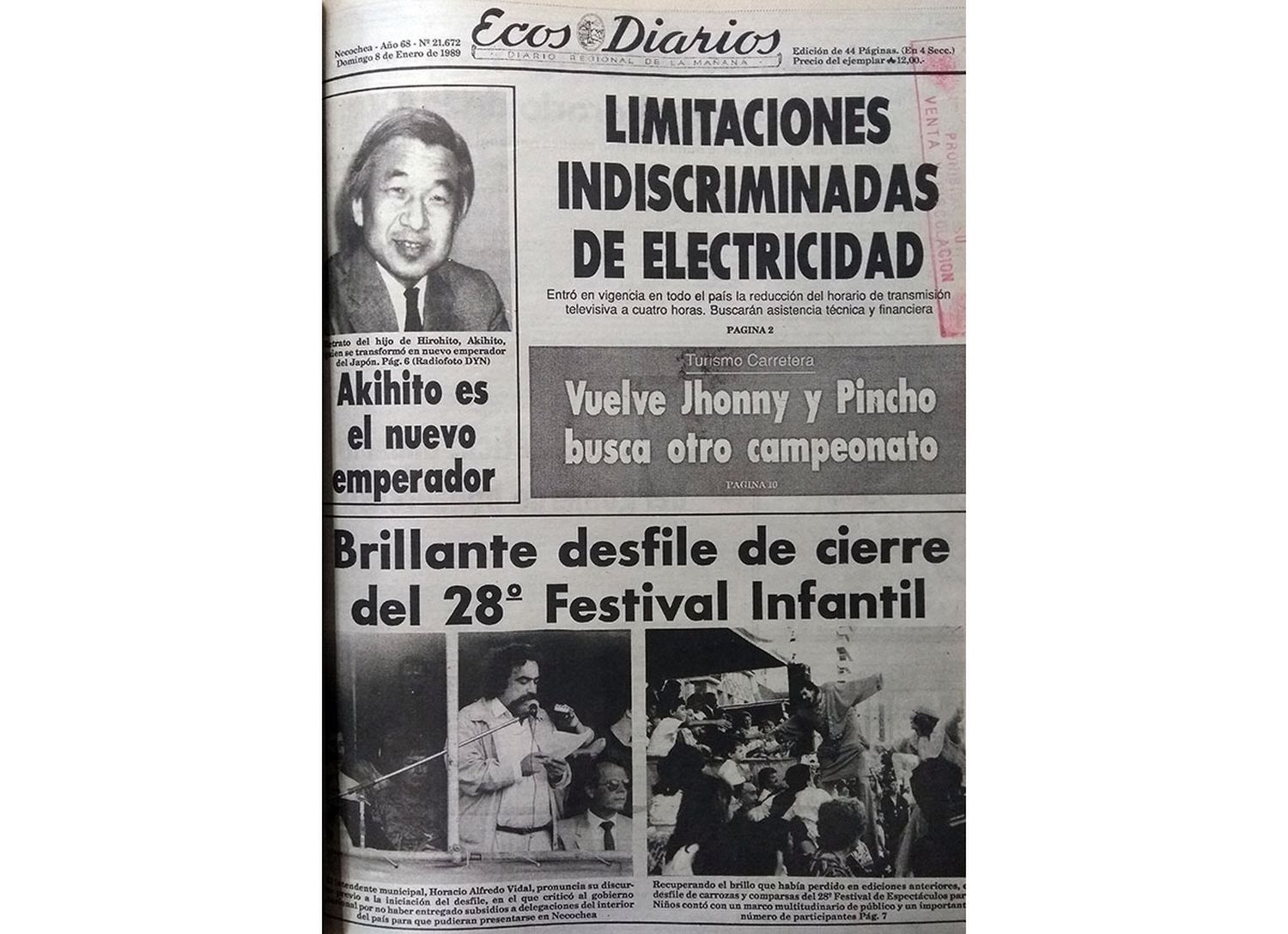 Domingo 8 de enero de 1989