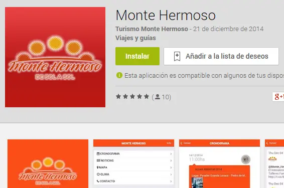 App para aprovechar al máximo las vacaciones en Monte Hermoso