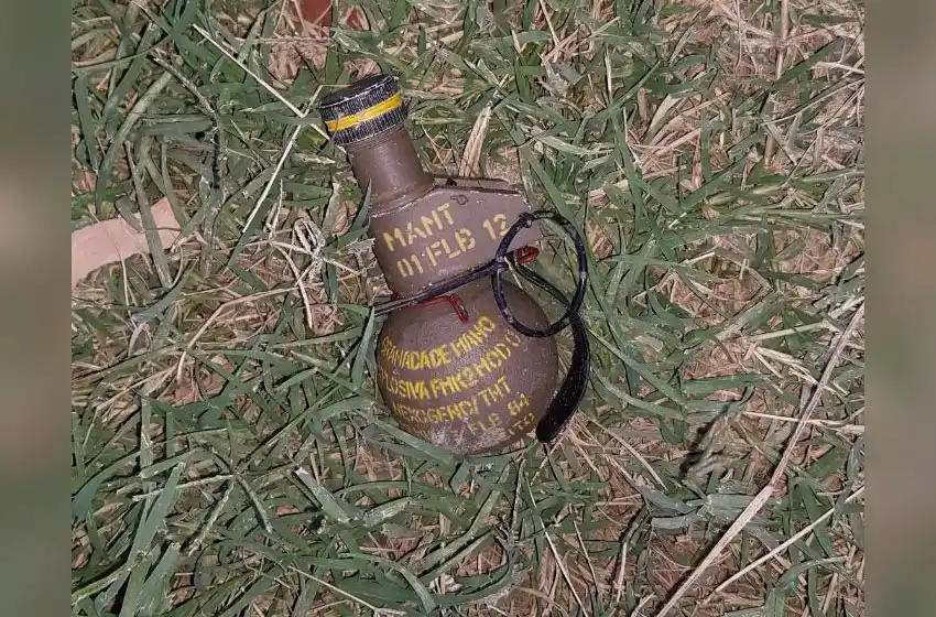 Fueron a buscar una granada y se encontraron una amenaza de muerte