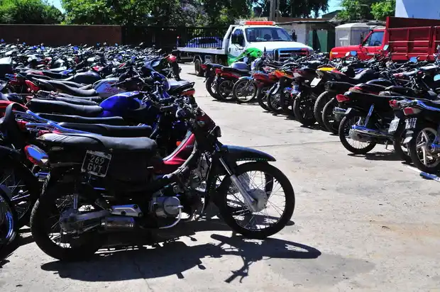 Las motos secuestradas que no hayan sido retiradas serán compactadas 
