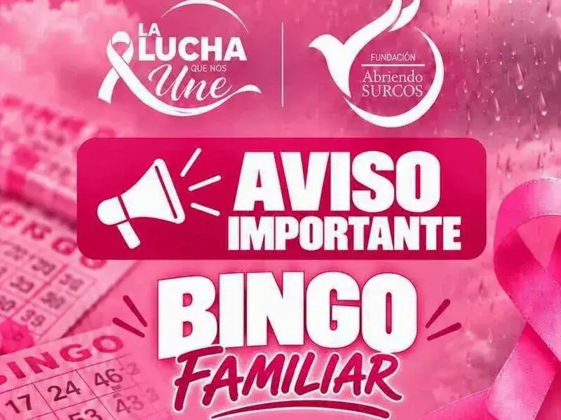 Reprogramaron el Bingo familiar 
rosa para el domingo 18 de octubre
