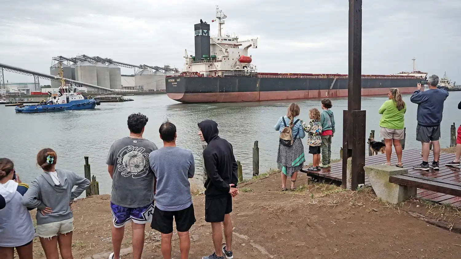 Llama la atención el ingreso de un buque al Puerto