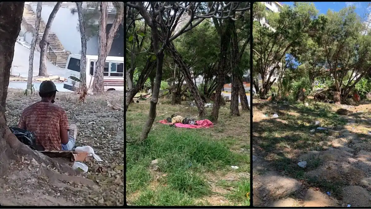 ¡PARA LO QUE QUEDÓ! Plaza de la Nunciatura convertida en refugio de habitantes de calle