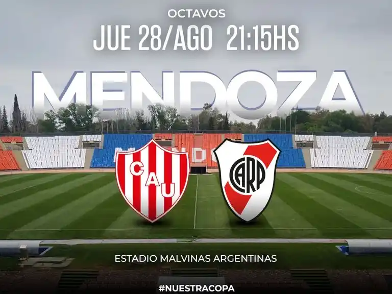 El Tate y el Millonario se enfrentan 21:15 en Mendoza.Foto:Copa Argentina