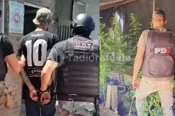 Golpeó y encerró a su pareja: lo detuvieron por violencia de género y le encontraron gran cantidad de cannabis