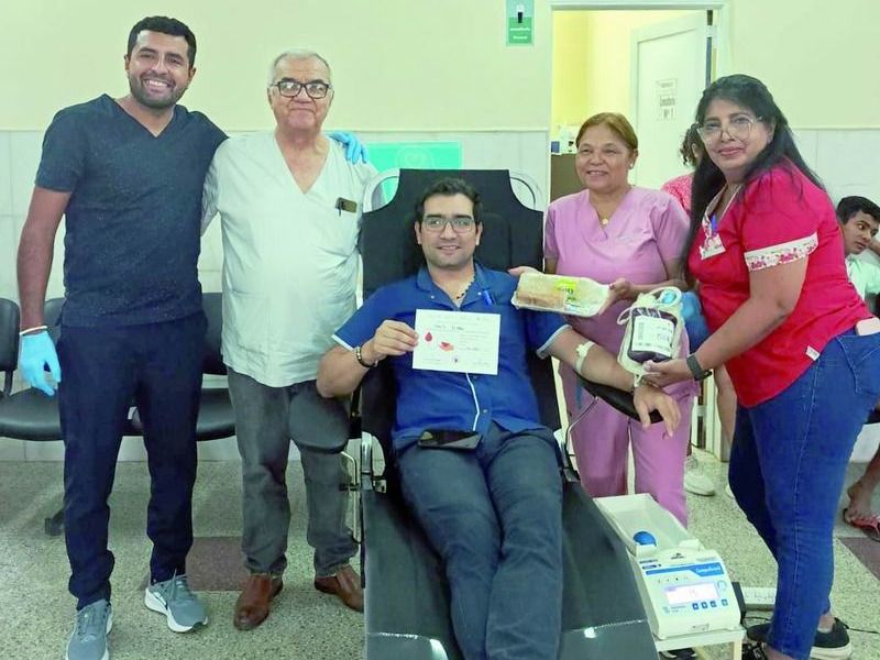 Colecta de sangre en el Hospital de Misión Tacaaglé