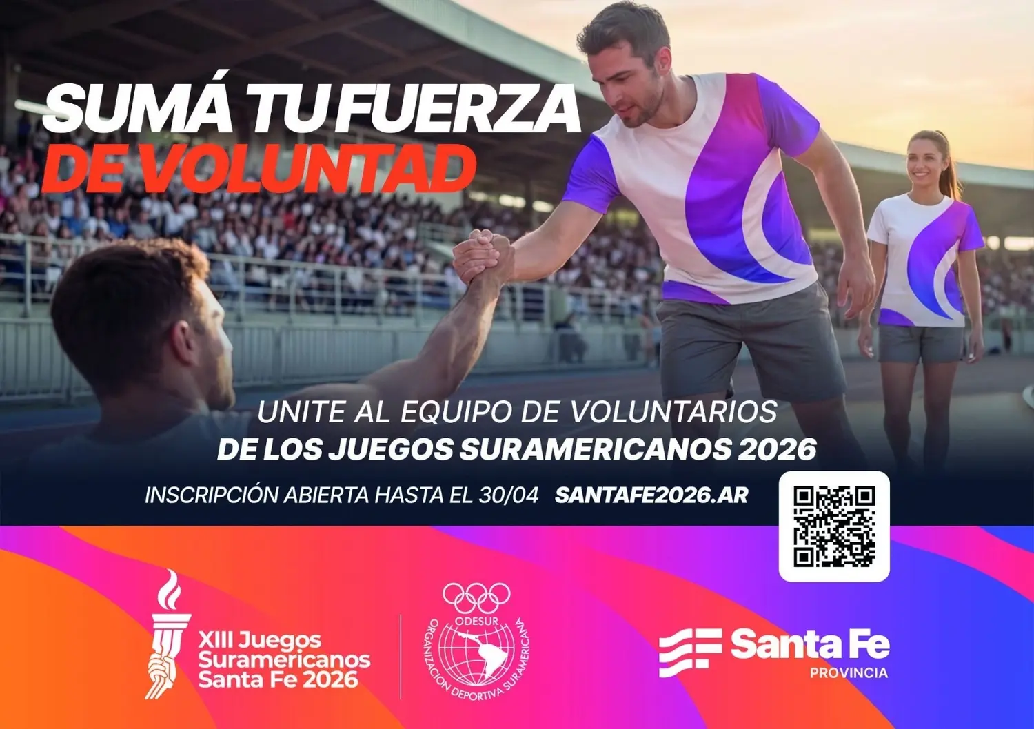 Mas de 400 inscriptos para ser voluntario en los Juegos ODESUR