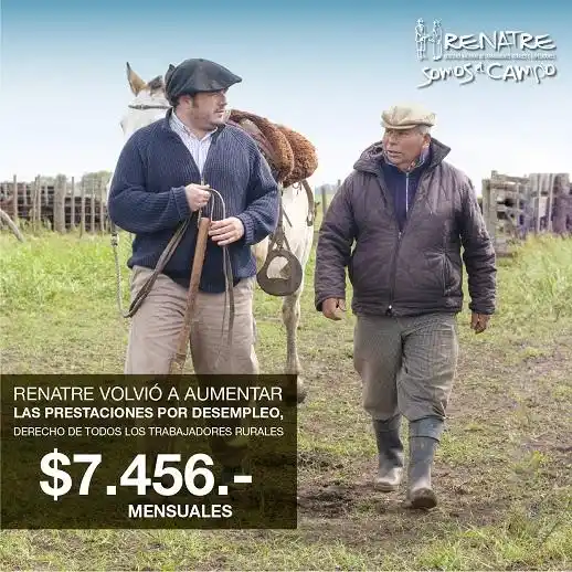 Aumenta la Prestación por Desempleo para los trabajadores rurales