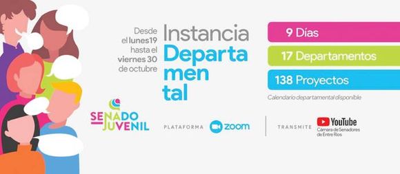 Comienza el lunes la instancia  departamental del Senado Juvenil