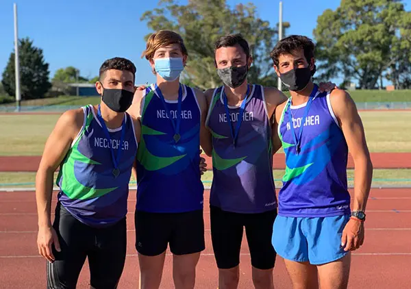 Necochea subcampeón en postas