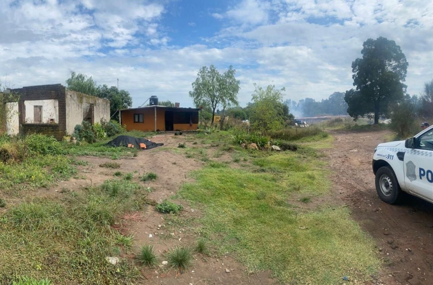 Un hombre se prendió fuego en el incendio de su casa del Coyunco