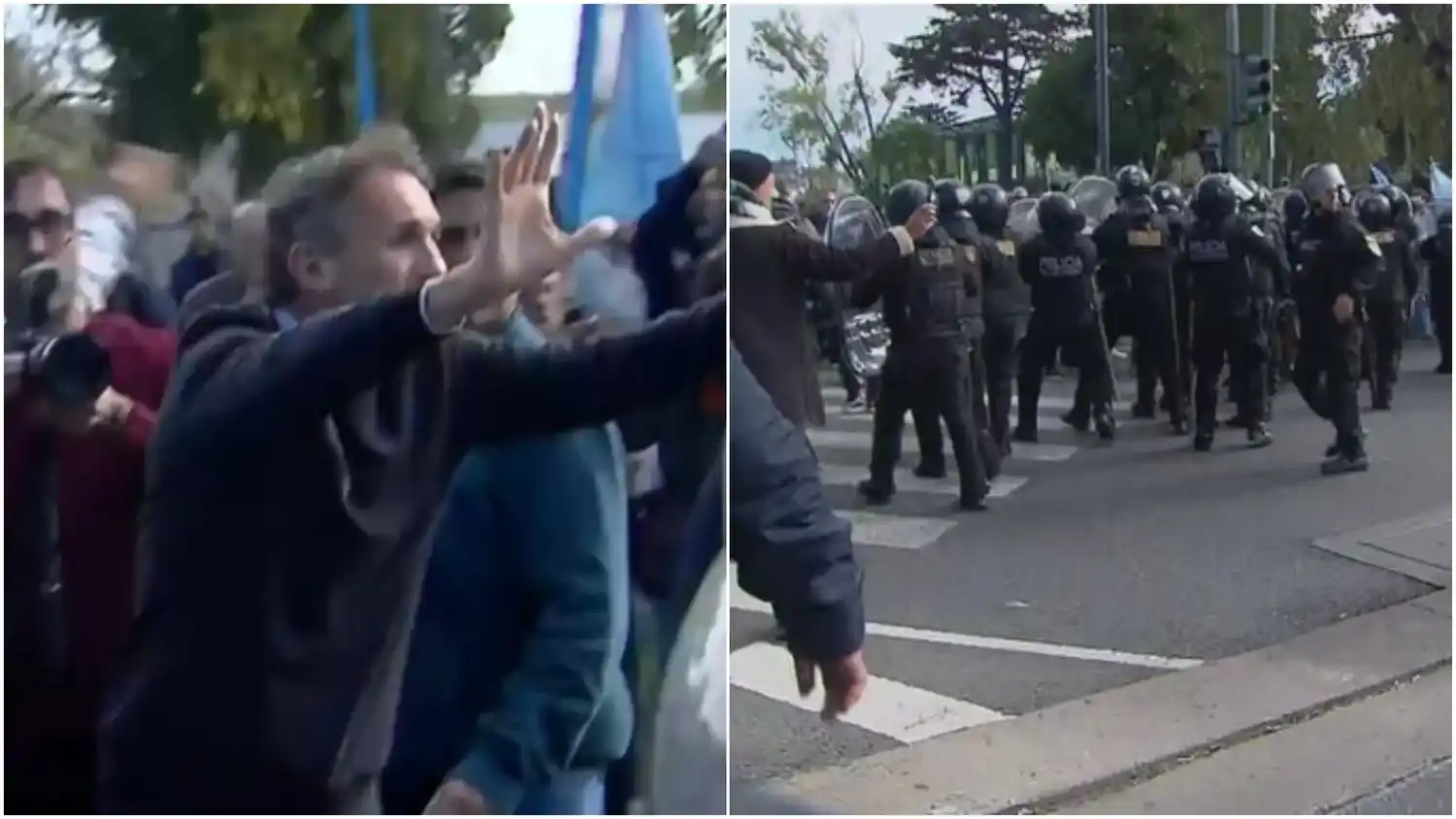 Policía de la Ciudad reprimió protesta de ATE en San Martín y Katopodis quedó cara a cara con los efectivos: hay heridos