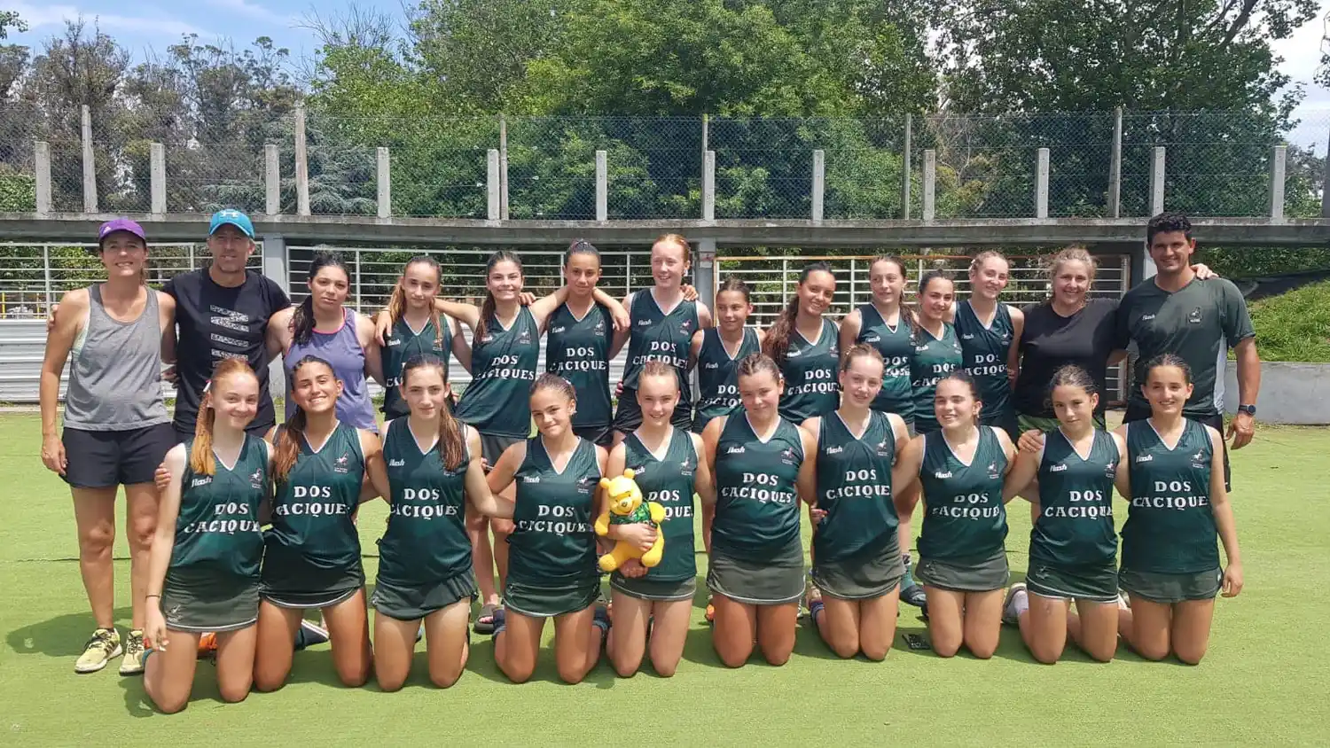 El equipo de Los Cardos que fue cuarto en la categoría A.