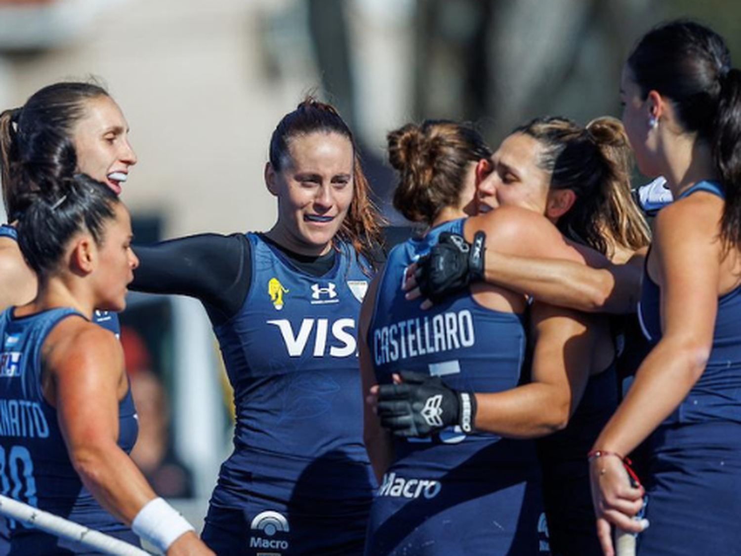 Brisa Bruggesser anotó uno de los 16 goles de Las Leonas