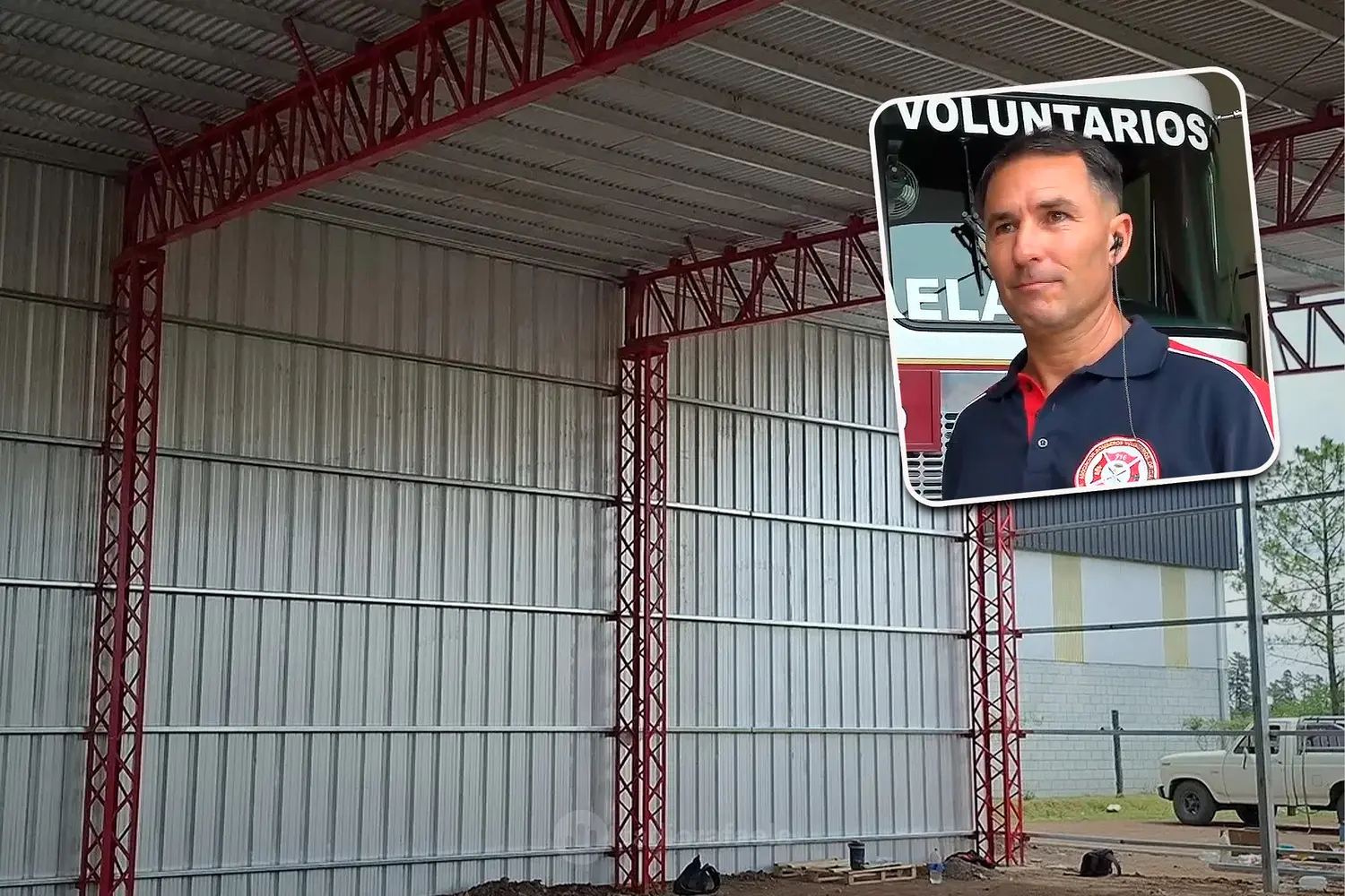 Los Bomberos Voluntarios rafaelinos no descansan para terminar su propio cuartel: "Esperamos que lo terminen rápido"
