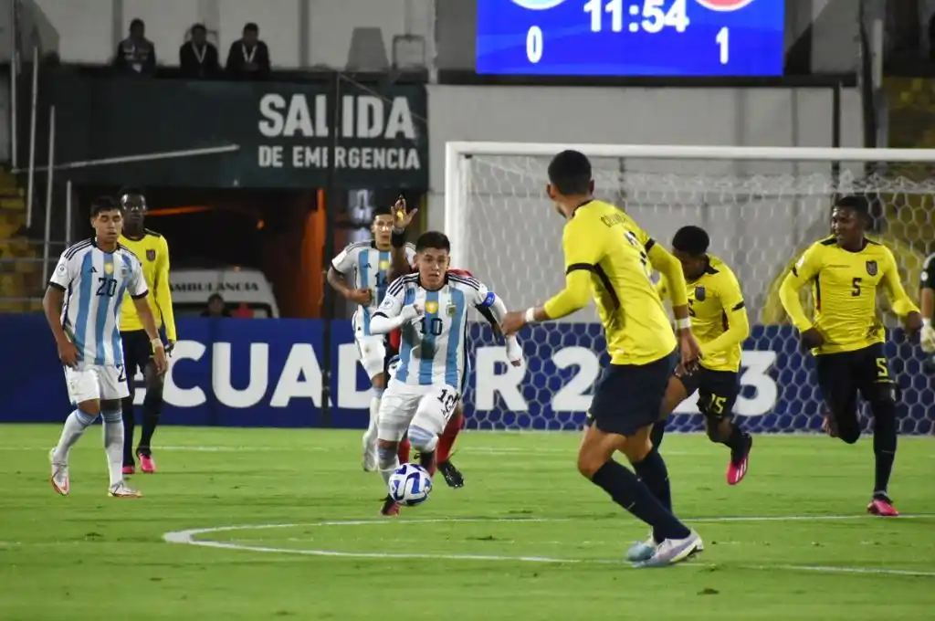 Sudamericano Sub 17: Argentina cayó ante Ecuador y perdió el invicto