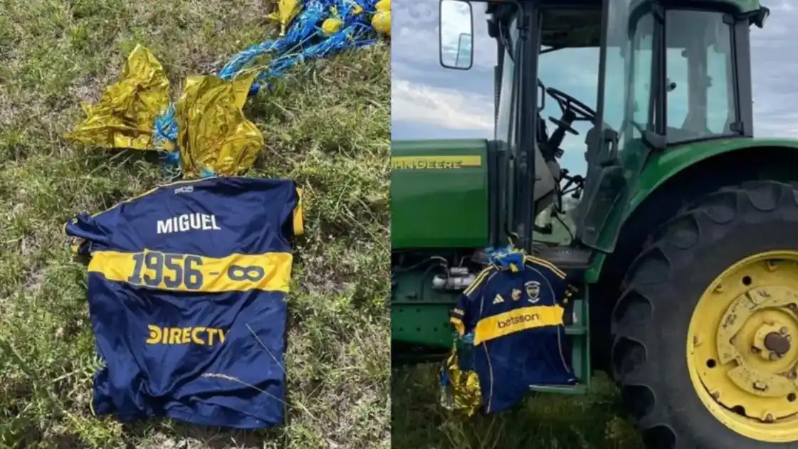 La camiseta de Boca por el homenaje a Miguel Ángel Russo cayó en un remoto pueblo uruguayo