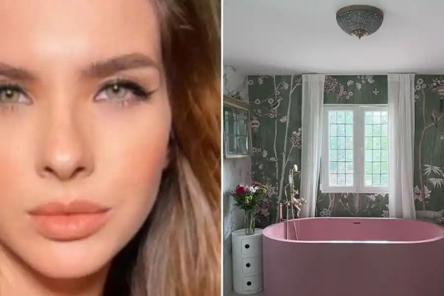 Increíble: La "China" Suárez mostró el antes y el después de la renovación del baño de su casa nueva