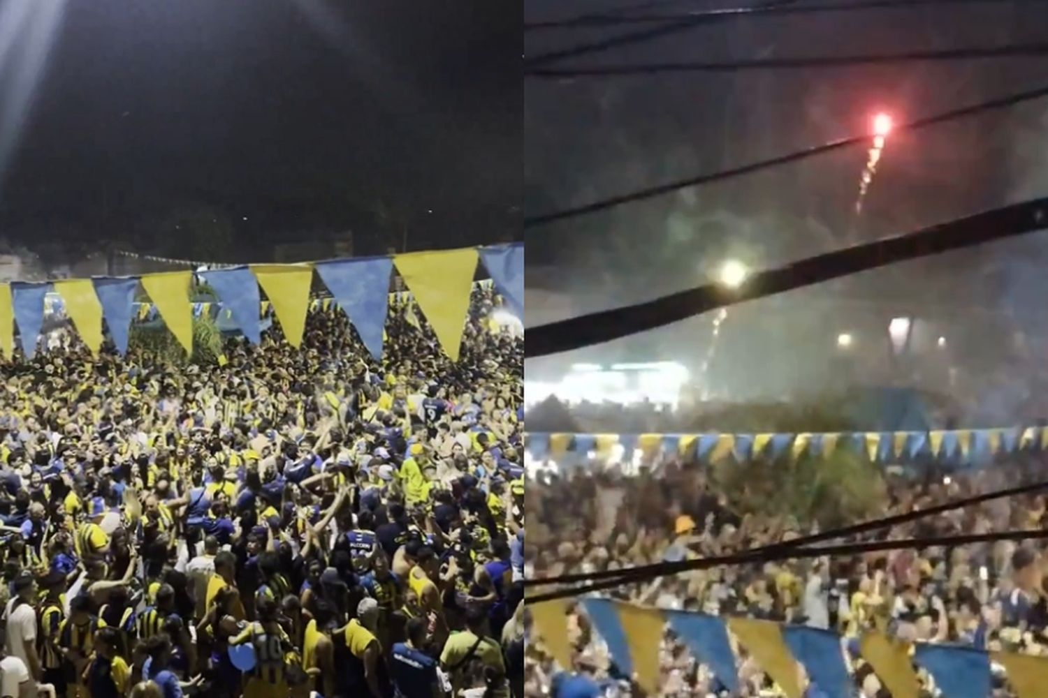 Fiesta auriazul: Rosario Central festejó sus 135 años bajo la lluvia